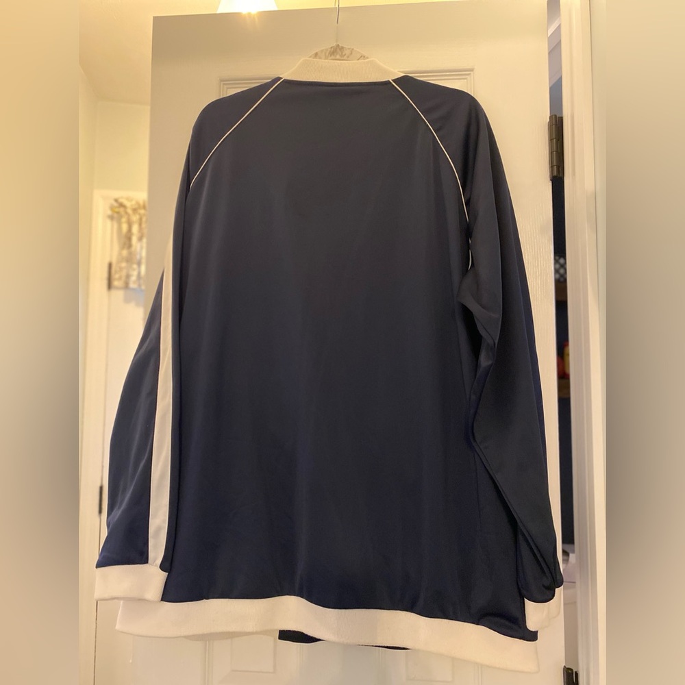 Lacoste Paris Size 9 Navy & White Men’s Zip Jacket Tennis Vintage Crocodile Logo - Picture 11 of 11